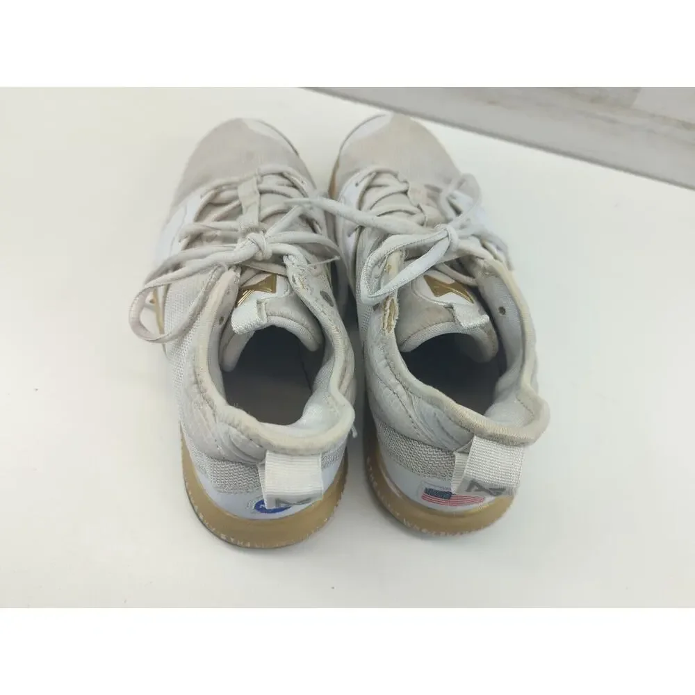 Nike X PG3 NASA C18973-100 Apollo Missions White Gold Sneakers Size 7‎ Youth